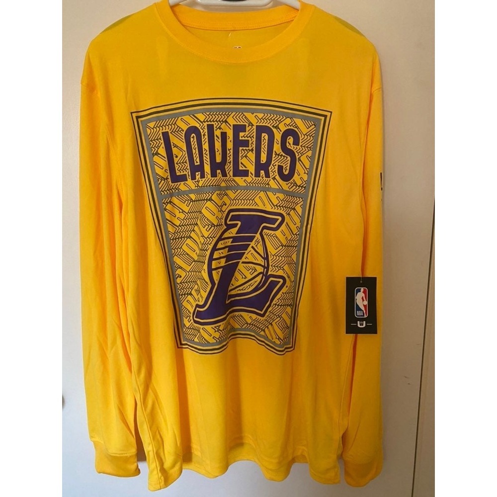 Los Angeles Lakers Mens‎ Long Sleeve Shirt Large-NWT